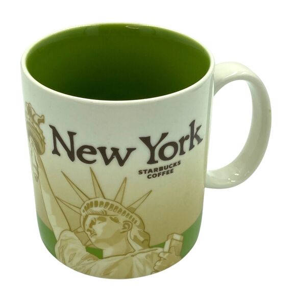 Starbucks New York Icon City Collector Series 16 oz Coffee Cup Mug Liberty NWOT - Picture 4 of 9
